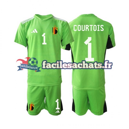 Maillot Belgique Courtois 1 2022 Gardien Domicile Enfant MC