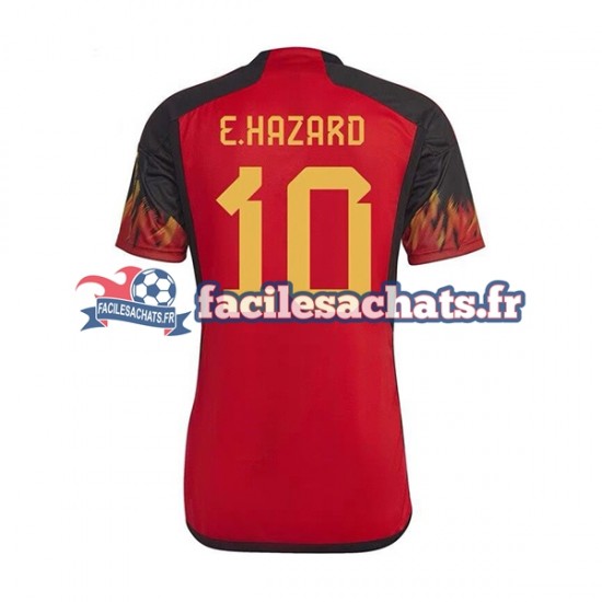 Maillot Belgique Hazard 10 World Cup 2022 Domicile Homme MC