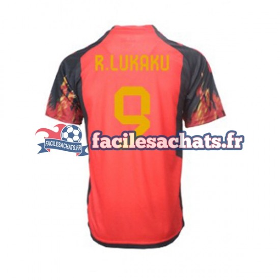 Maillot Belgique Lukaku 9 World Cup 2022 Domicile Homme MC