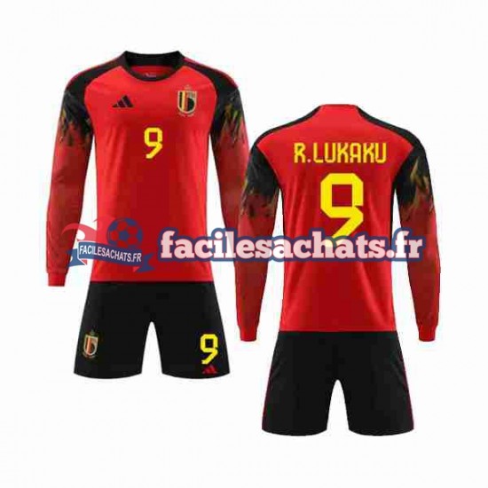 Maillot Belgique R.LUKAKU 9 World Cup 2022 Domicile Enfant ML