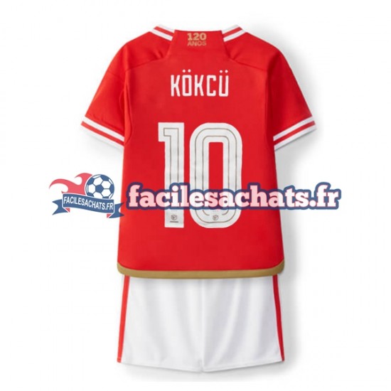 Maillot Benfica Orkun Kokcu 10 2023-2024 Domicile Enfant MC