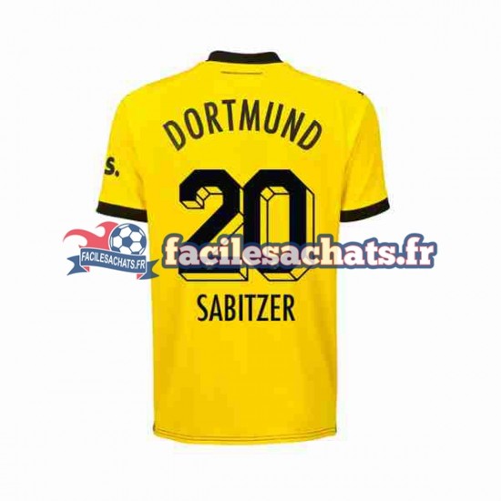 Maillot Borussia Dortmund Marcel Sabitzer 20 2023-2024 Domicile Homme MC