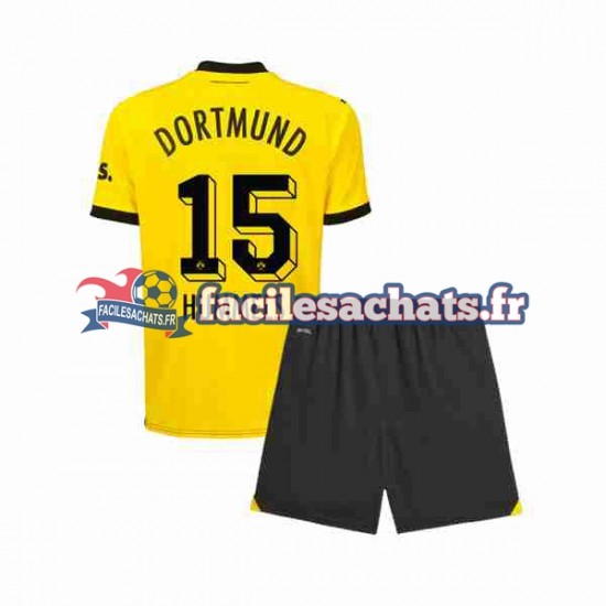 Maillot Borussia Dortmund Mats Hummels 15 2023-2024 Domicile Enfant MC