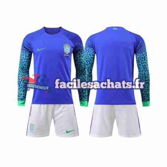 Maillot Brésil World Cup 2022 Extérieur Enfant ML