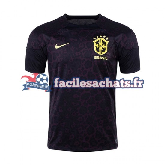 Maillot Brésil World Cup 2022 Gardien Domicile Homme MC