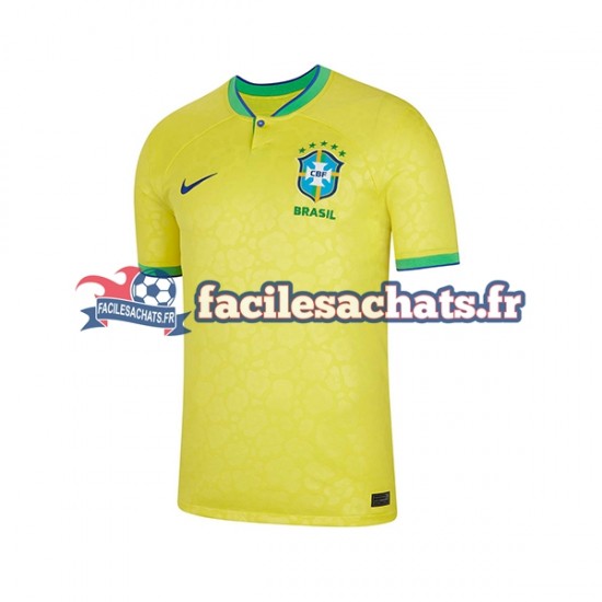 Maillot Brésil World Cup 2022 Domicile Homme MC