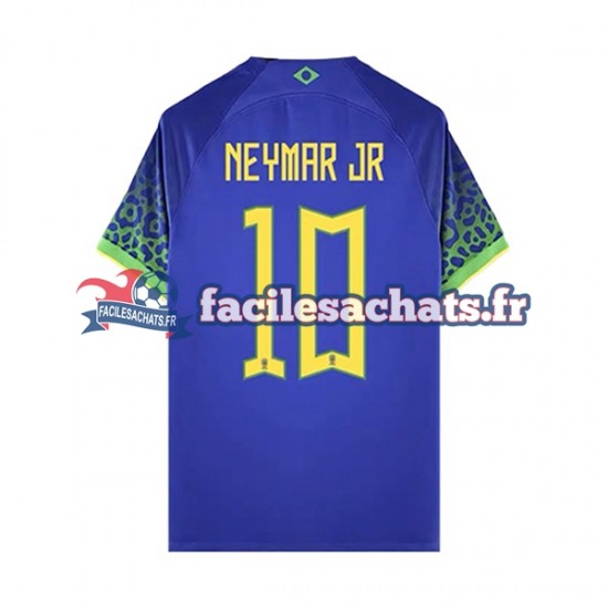 Maillot Brésil Neymar JR 10 World Cup 2022 Extérieur Homme MC