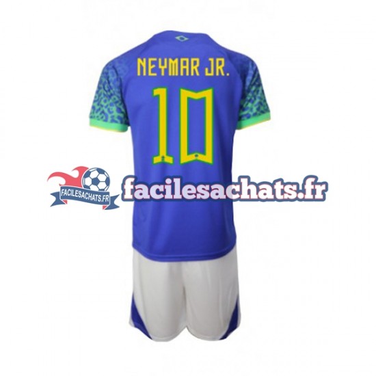 Maillot Brésil Neymar JR 10 World Cup 2022 Extérieur Enfant MC