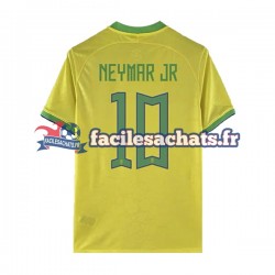 Maillot Brésil Neymar JR 10 World Cup 2022 Domicile Homme MC