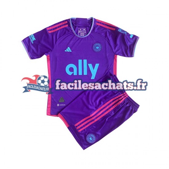 Maillot Charlotte FC 2023 Extérieur Enfant MC