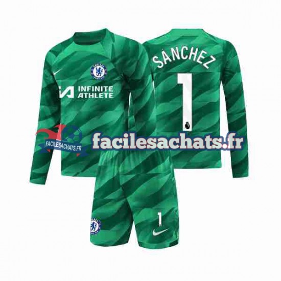 Maillot Chelsea Robert Sanchez 1 2023-2024 Gardien 3ème Enfant ML