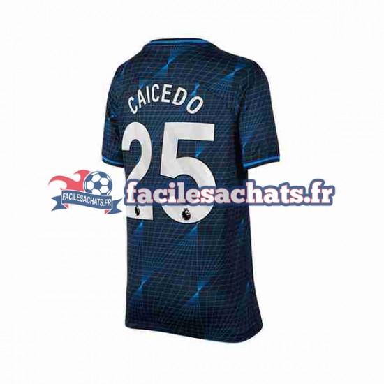 Maillot Chelsea Moises Caicedo 25 2023-2024 Extérieur Homme MC