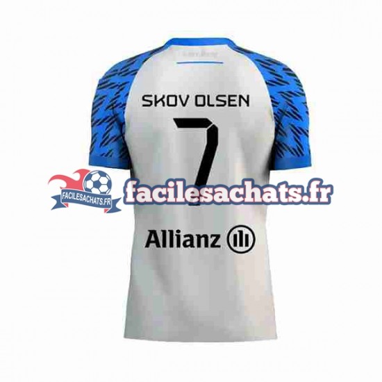 Maillot Club Brugge Andreas Skov Olsen 7 2023-2024 Extérieur Homme MC