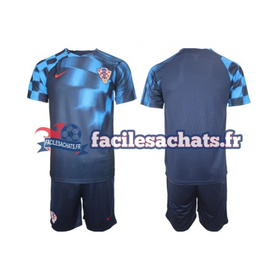 Maillot Croatie World Cup 2022 Extérieur Enfant MC