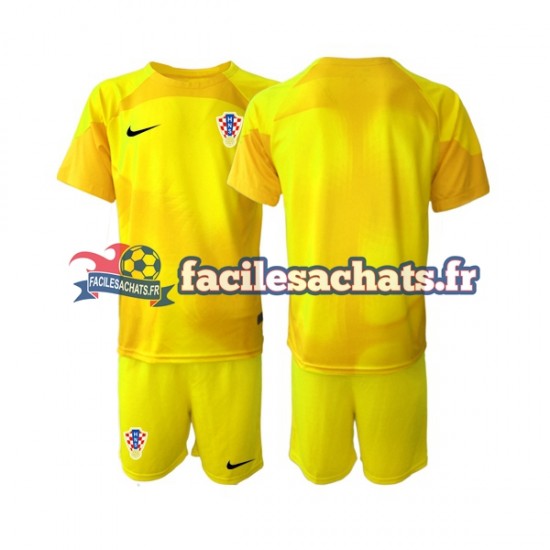 Maillot Croatie World Cup 2022 Gardien Domicile Enfant MC