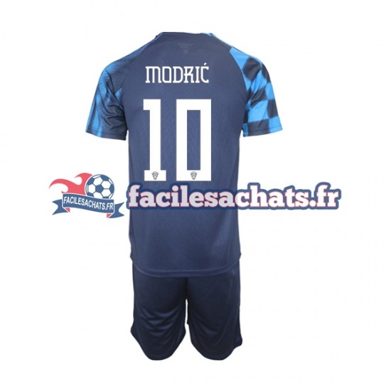 Maillot Croatie Modric 10 World Cup 2022 Extérieur Enfant MC