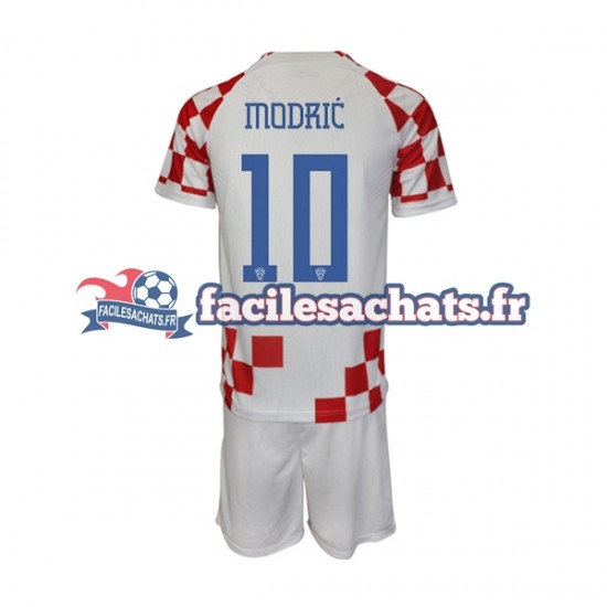 Maillot Croatie Modric 10 World Cup 2022 Domicile Enfant MC