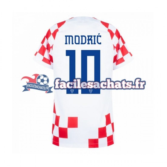 Maillot Croatie Modric 10 World Cup 2022 Domicile Homme MC