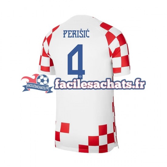 Maillot Croatie Perisic 4 World Cup 2022 Domicile Homme MC