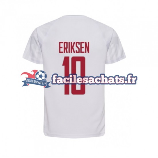 Maillot Danemark Christian Eriksen 10 World Cup 2022 Extérieur Homme MC