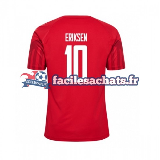 Maillot Danemark Christian Eriksen 10 World Cup 2022 Domicile Homme MC