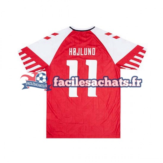 Maillot Danemark Rasmus Hojlund 11 2023-2024 Domicile Homme MC