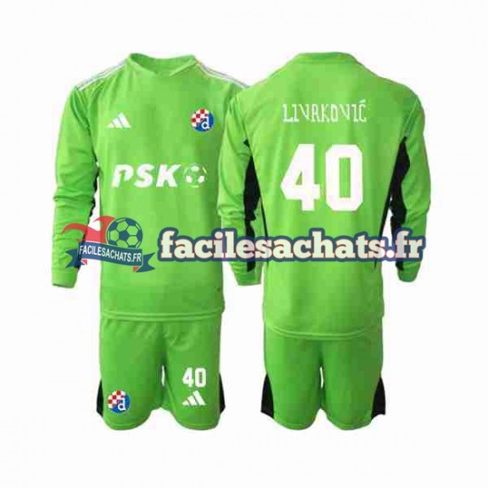 Maillot Dinamo Zagreb Livakovic 40 2023-2024 Gardien Domicile Enfant ML