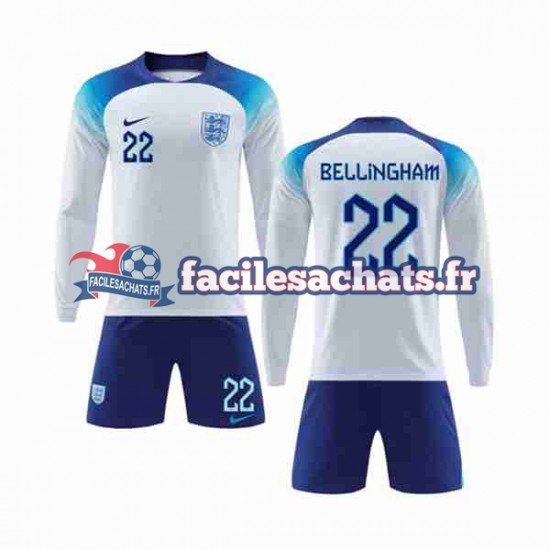 Maillot Angleterre Bellingham 22 World Cup 2022 Domicile Enfant ML