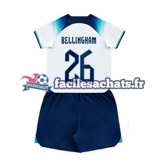 Maillot Angleterre Bellingham 26 World Cup 2022 Domicile Enfant MC