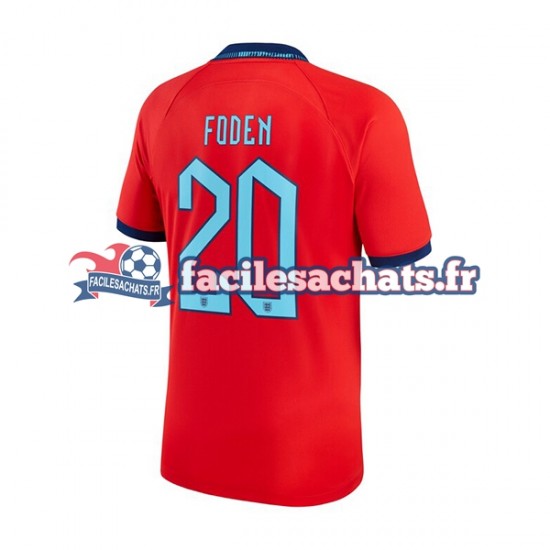 Maillot Angleterre Foden 20 World Cup 2022 Extérieur Homme MC