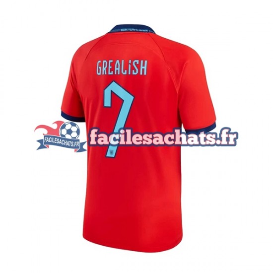 Maillot Angleterre Grealish 7 World Cup 2022 Extérieur Homme MC