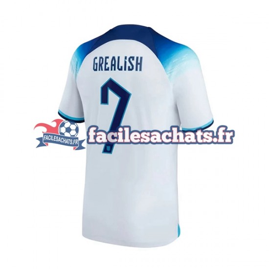 Maillot Angleterre Grealish 7 World Cup 2022 Domicile Homme MC