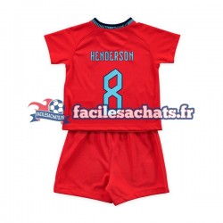 Maillot Angleterre Henderson 8 World Cup 2022 Extérieur Enfant MC