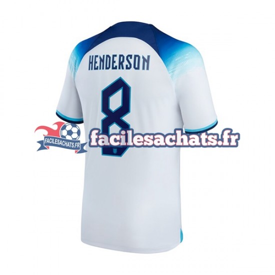 Maillot Angleterre Henderson 8 World Cup 2022 Domicile Homme MC