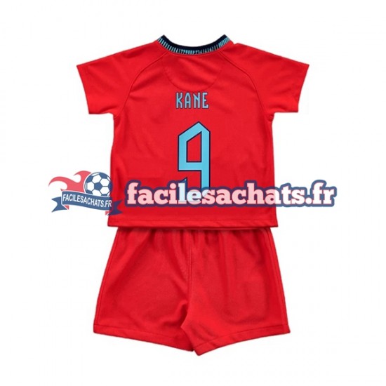 Maillot Angleterre Kane 9 World Cup 2022 Extérieur Enfant MC