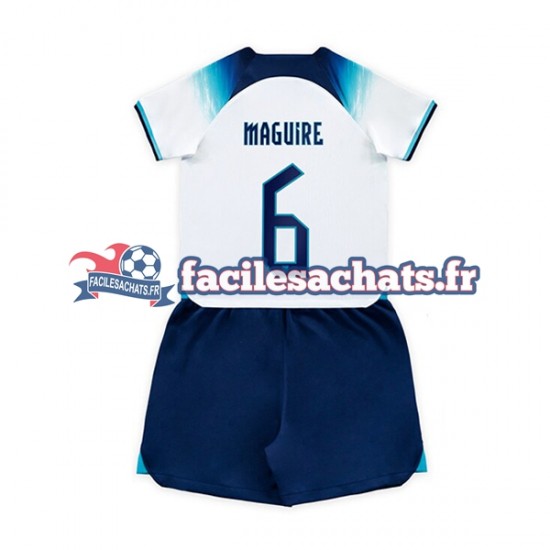 Maillot Angleterre Maguire 6 World Cup 2022 Domicile Enfant MC