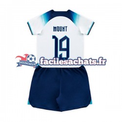 Maillot Angleterre Mount 19 World Cup 2022 Domicile Enfant MC