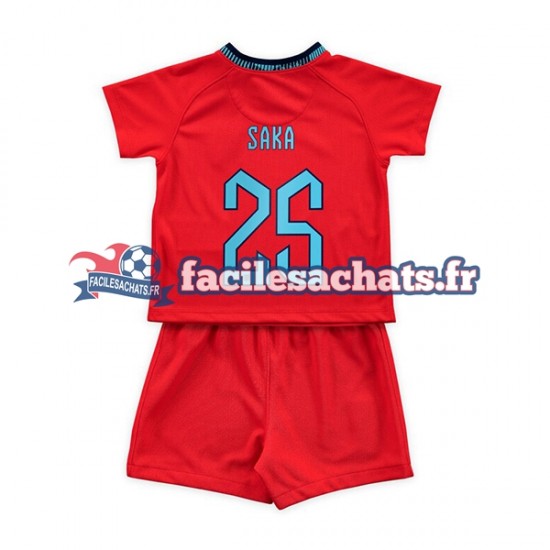 Maillot Angleterre Saka 25 World Cup 2022 Extérieur Enfant MC