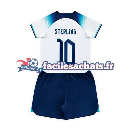 Maillot Angleterre Sterling 10 World Cup 2022 Domicile Enfant MC