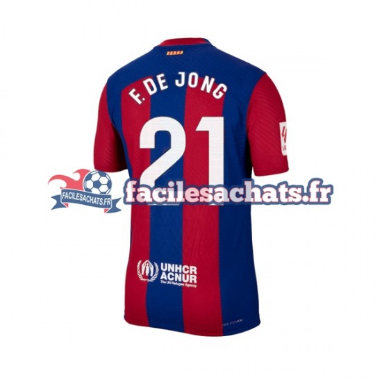 Maillot FC Barcelone Frenkie de Jong 21 2023-2024 Domicile Homme MC