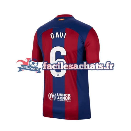 Maillot FC Barcelone Gavi 6 2023-2024 Domicile Homme MC