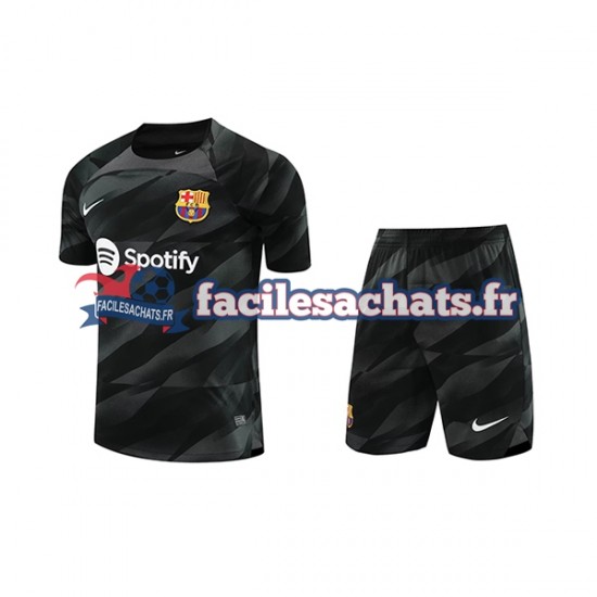 Maillot FC Barcelone 2023-2024 Gardien Extérieur Enfant MC