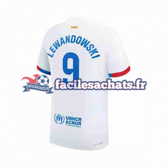 Maillot FC Barcelone LEWANDOWSKI 9 2023-2024 Extérieur Homme MC