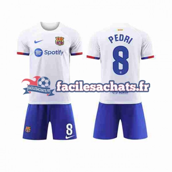 Maillot FC Barcelone Pedri 8 2023-2024 Extérieur Enfant MC