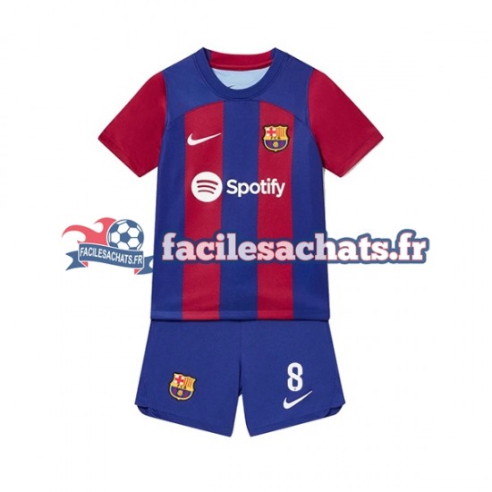 Maillot FC Barcelone Pedri 8 2023-2024 Domicile Enfant MC