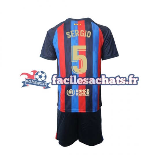 Maillot FC Barcelone Sergio Busquets 5 2022-2023 Domicile Enfant MC