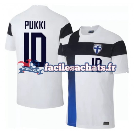 Maillot Finlande Teemu Pukki 10 Euro 2020 Domicile Homme MC