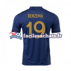 Maillot France Benzema 19 World Cup 2022 Domicile Homme MC