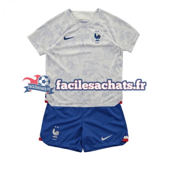 Maillot France World Cup 2022 Extérieur Enfant MC