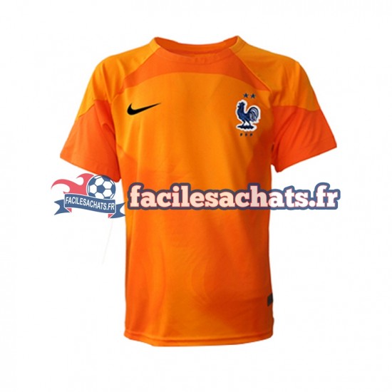 Maillot France World Cup 2022 Gardien Extérieur Homme MC